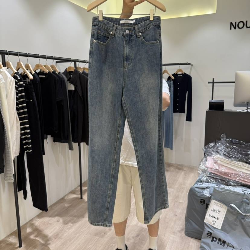 NOUVEAU東大門㊣直郵女士新款真品人氣時尚推薦職業牛仔褲復古NOUVEAU牛仔褲