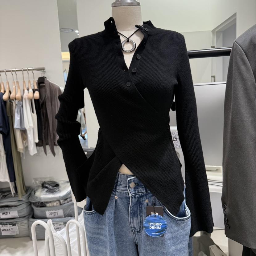 RENDER東大門㊣代購女裝新品人氣時尚真品25秋冬休閑針織衫RENDER針織衫