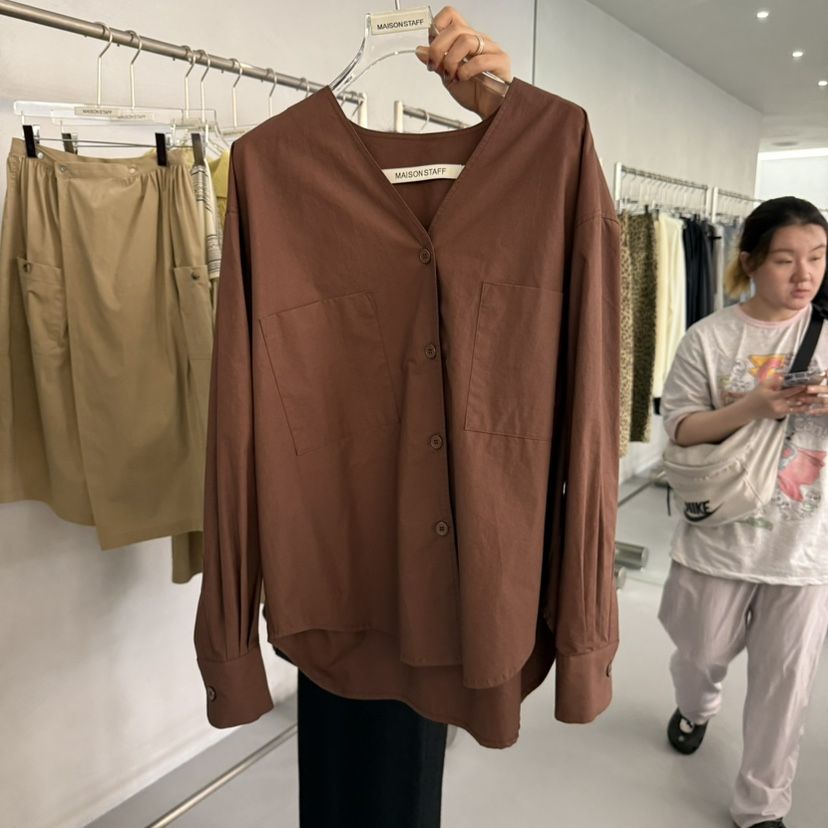 DOUBLE STANDARD/LE SMOKING/MAISONSTAFF東大門㊣實拍女士新品推薦襯衫蕾絲衫MAISONSTAFF襯衫/蕾絲衫