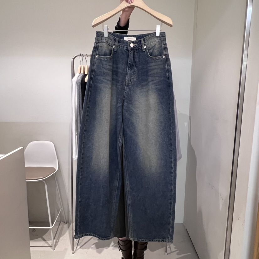 OUTRENE韓國代購㊣女裝新款真品25秋冬時尚人氣推薦熱賣牛仔褲OUTRENE牛仔褲
