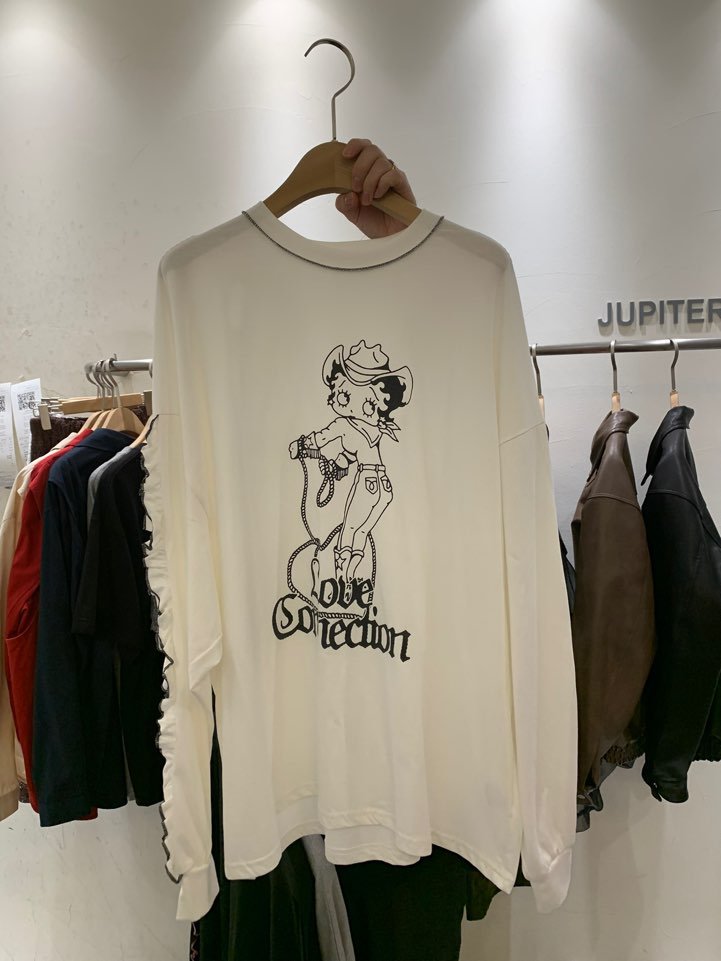 JUPITER東大門㊣實拍女士新品熱賣人氣職業休閑時尚長袖T恤JUPITER長袖T恤