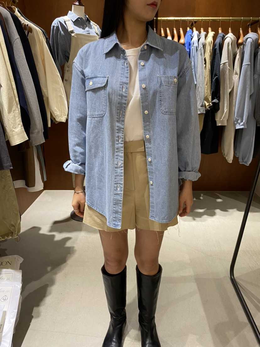 HEBON韓國代購㊣女士新品人氣25秋冬職業熱賣推薦襯衫蕾絲衫HEBON襯衫/蕾絲衫