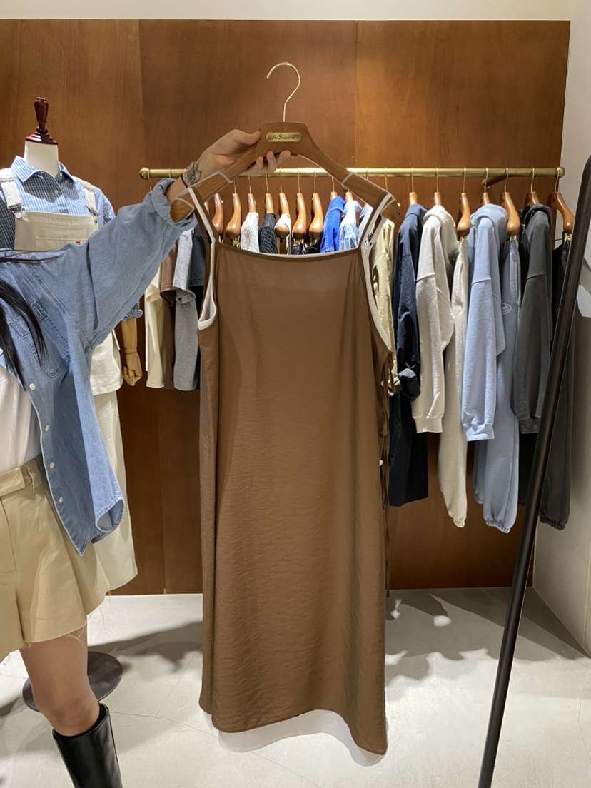 HEBON韓國代購㊣女裝新品25秋冬真品休閑推薦時尚職業連衣裙HEBON連衣裙