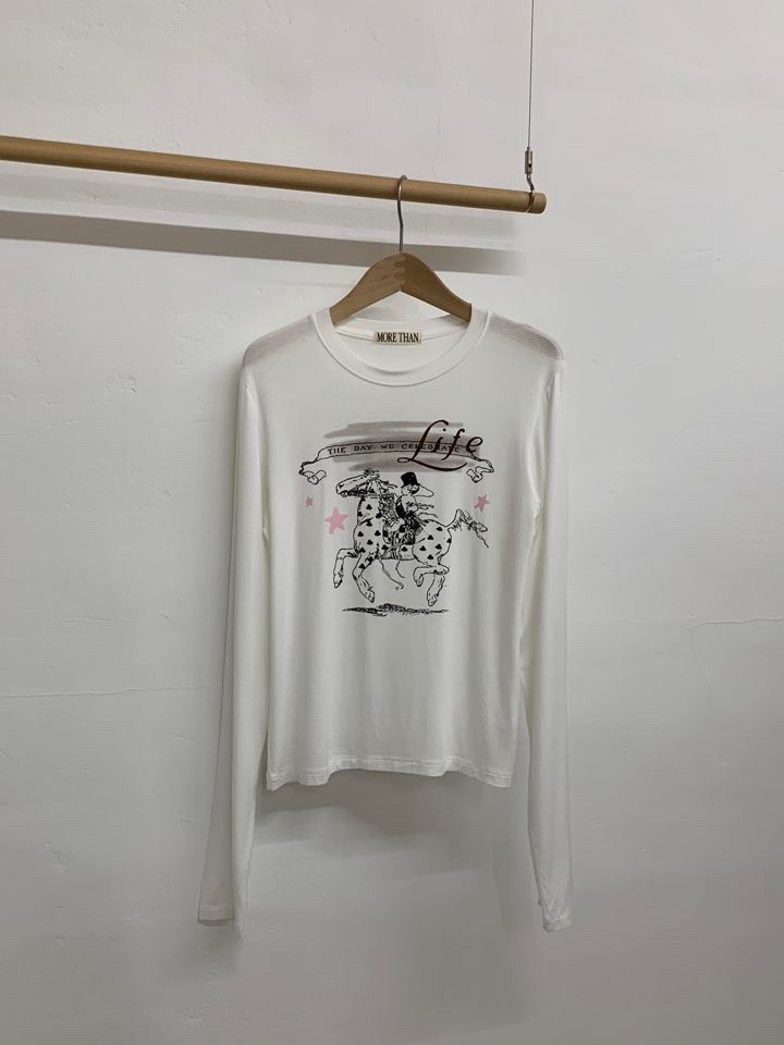 MORE THAN-P東大門㊣直郵女裝新品真品時尚人氣職業長袖T恤MORE THAN長袖T恤