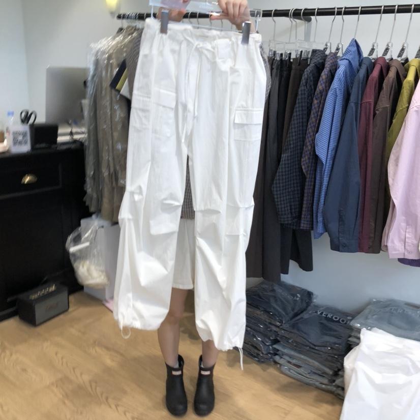 RIVEROOM韓國代購㊣女士新款推薦休閑人氣真品熱賣休閑褲口袋RIVEROOM休閑褲