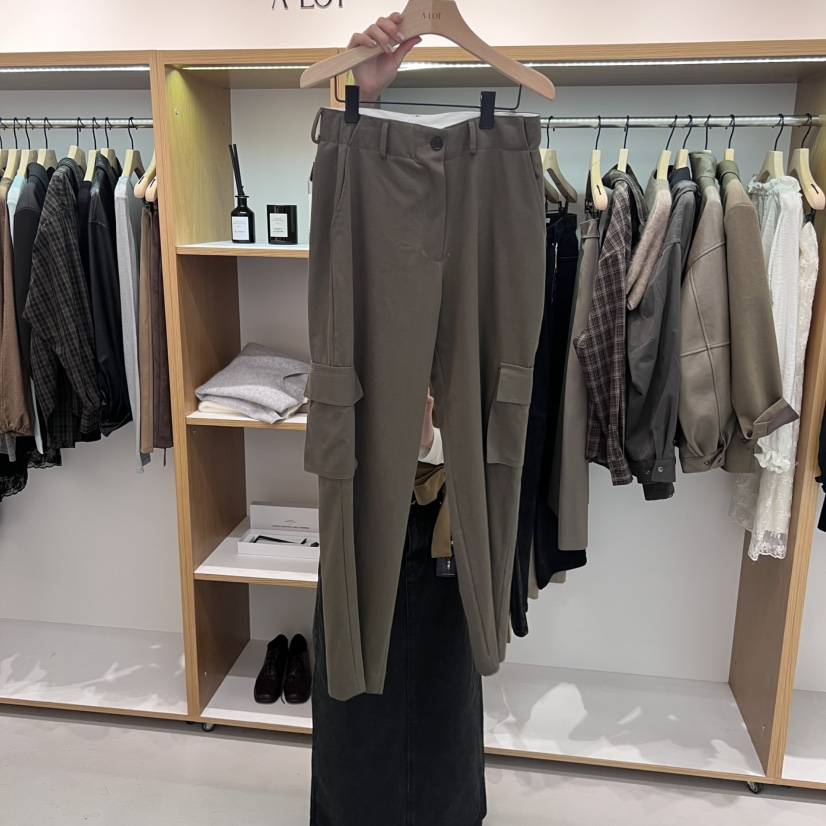 ALOT東大門㊣實拍女士新品熱賣25秋冬真品時尚休閑褲工裝褲A LOT休閑褲