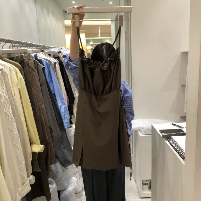 ASOME東大門㊣代購女裝新款25秋冬休閑推薦連衣裙荷葉邊緊身A.SOME連衣裙