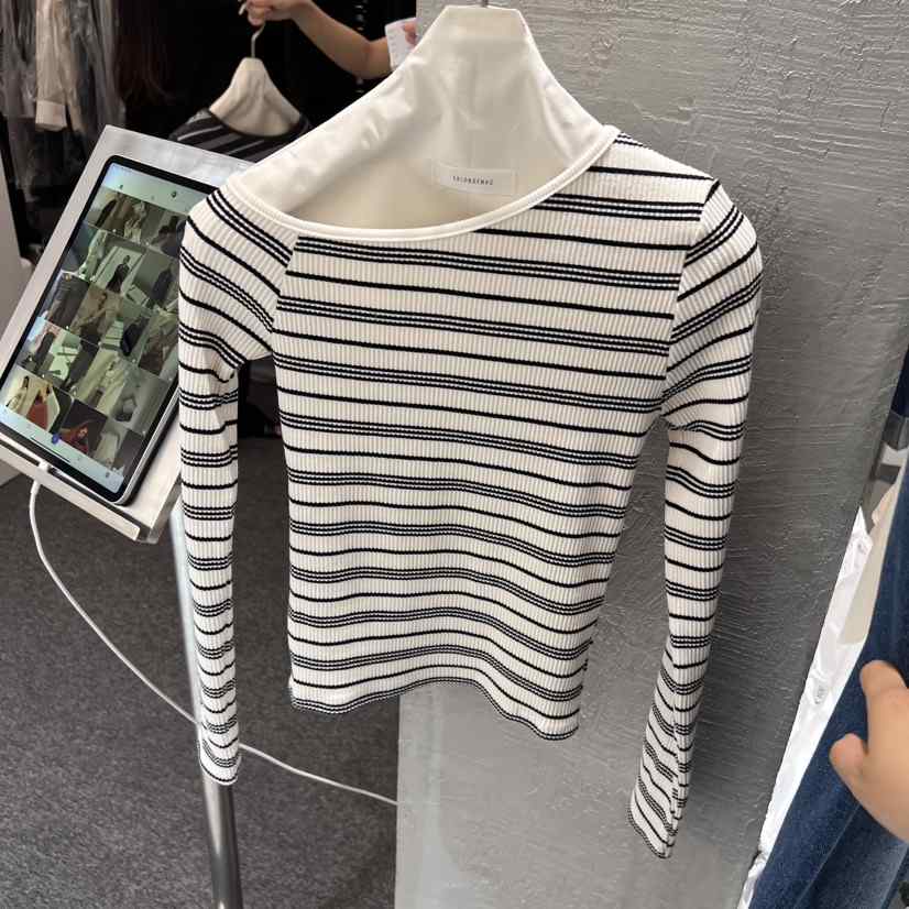 SALONDEMAG東大門㊣直郵女士新款職業真品熱賣時尚人氣長袖T恤SALONDEMAG長袖T恤