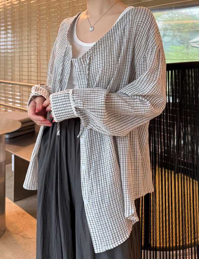 ANDYOUBROWN韓國直郵㊣女士新款真品休閑職業熱賣襯衫蕾絲衫ANDYOUBROWN襯衫/蕾絲衫