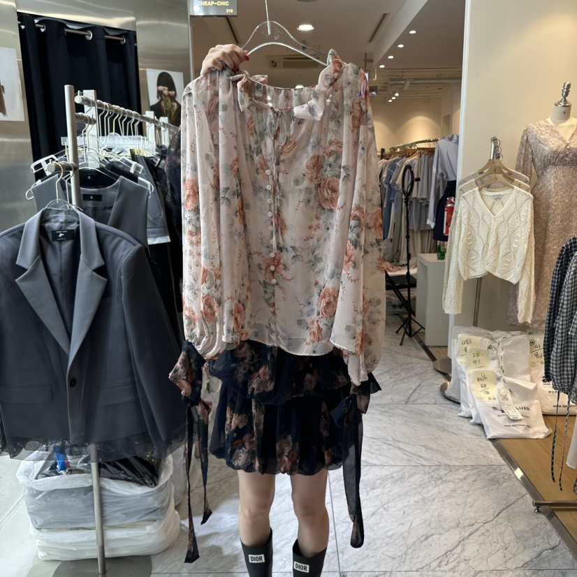 CHEAP-CHIC東大門㊣實拍女裝新款25秋冬時尚推薦襯衫蕾絲衫CHEAP-CHIC/CHARLES THE SECOND襯衫/蕾絲衫