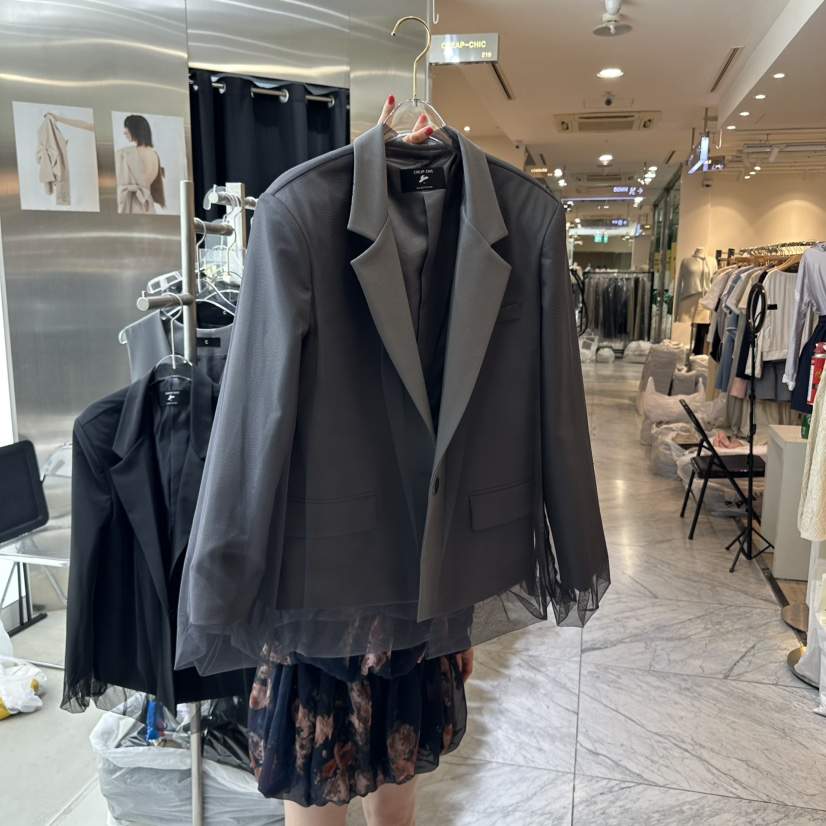 CHEAP-CHIC東大門㊣直郵女士新款熱賣職業推薦25秋冬人氣夾克CHEAP-CHIC/CHARLES THE SECOND夾克