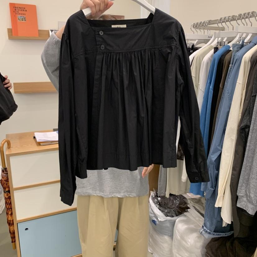ARE東大門㊣直郵女裝新款時尚推薦職業真品25秋冬襯衫蕾絲衫ARE YOU/ARE襯衫/蕾絲衫