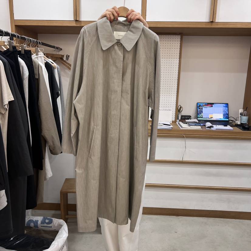 ARCHITEKT東大門㊣實拍女士新品熱賣推薦25秋冬時尚長款風衣ARCHITEKT長款風衣