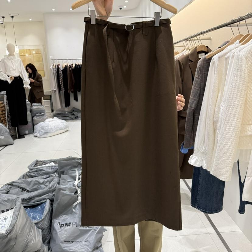 BLUEI-D東大門㊣實拍女士新品推薦時尚半身裙中短裙含腰帶Blue i-d半身裙/中短裙
