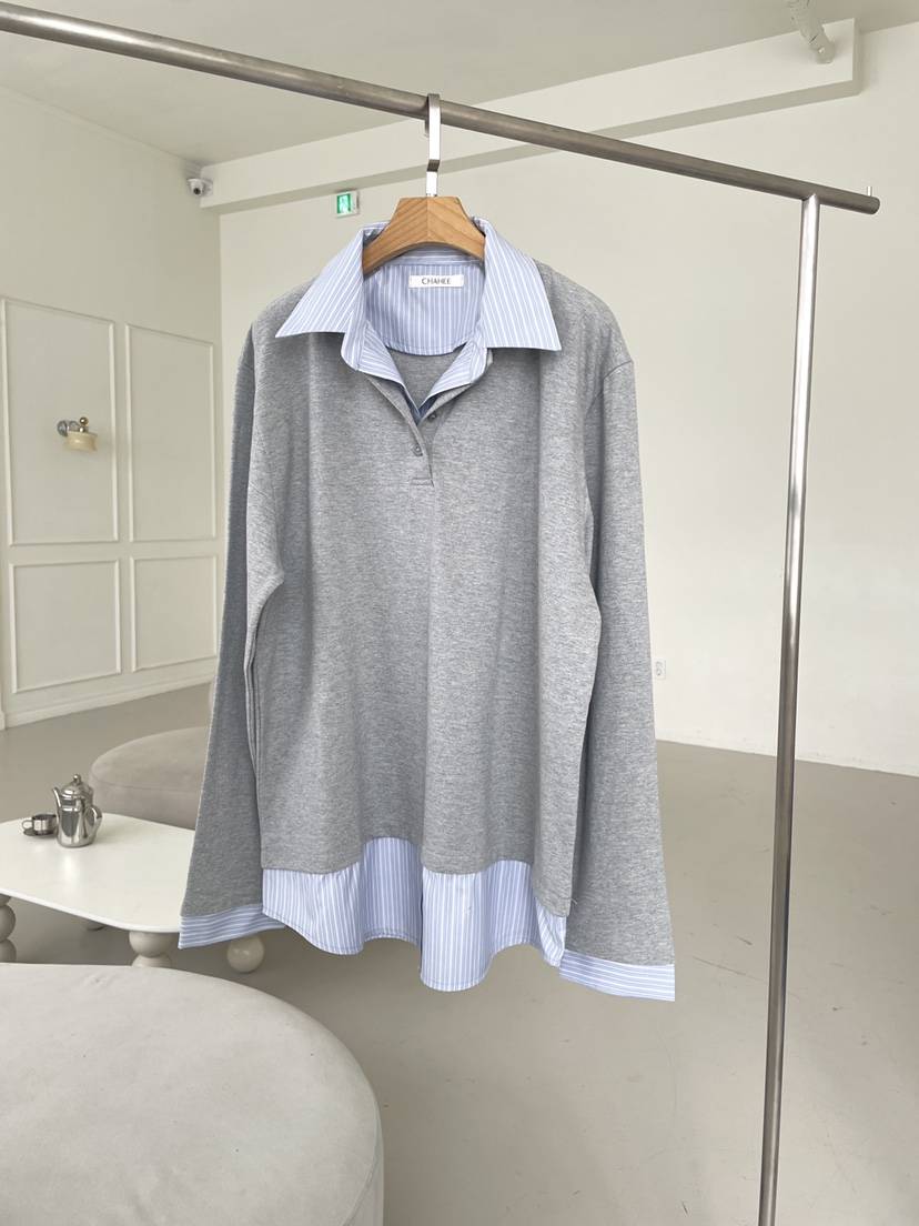 空韓國直郵㊣女裝新品25秋冬人氣職業推薦熱賣休閑時尚長袖T恤CHAHEE長袖T恤