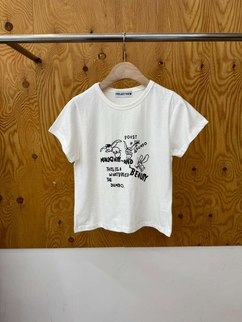 PROJECTVIEW韓國直郵㊣女士新品人氣時尚真品25秋冬T恤小飛象PROJECTVIEWT恤