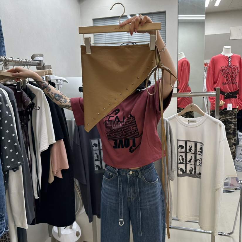 ASCEND韓國直郵㊣女裝新款人氣時尚熱賣休閑職業推薦25秋冬短裙ASCEND短裙