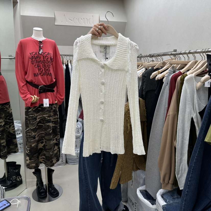 ASCEND東大門㊣直郵女裝新品休閑真品熱賣時尚人氣職業針織衫ASCEND針織衫