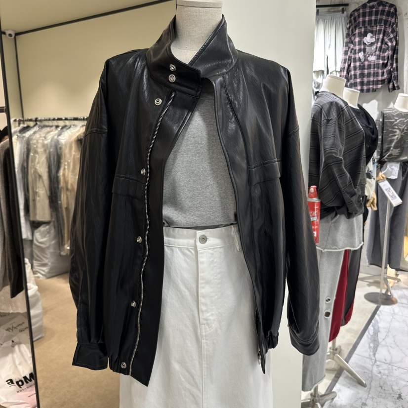 RE STOCK東大門㊣代購女裝新款真品25秋冬休閑熱賣夾克皮革RE STOCK夾克