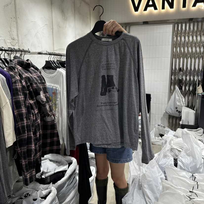 VANTA韓國代購㊣女士新品職業人氣休閑真品推薦熱賣長袖T恤VANTA長袖T恤