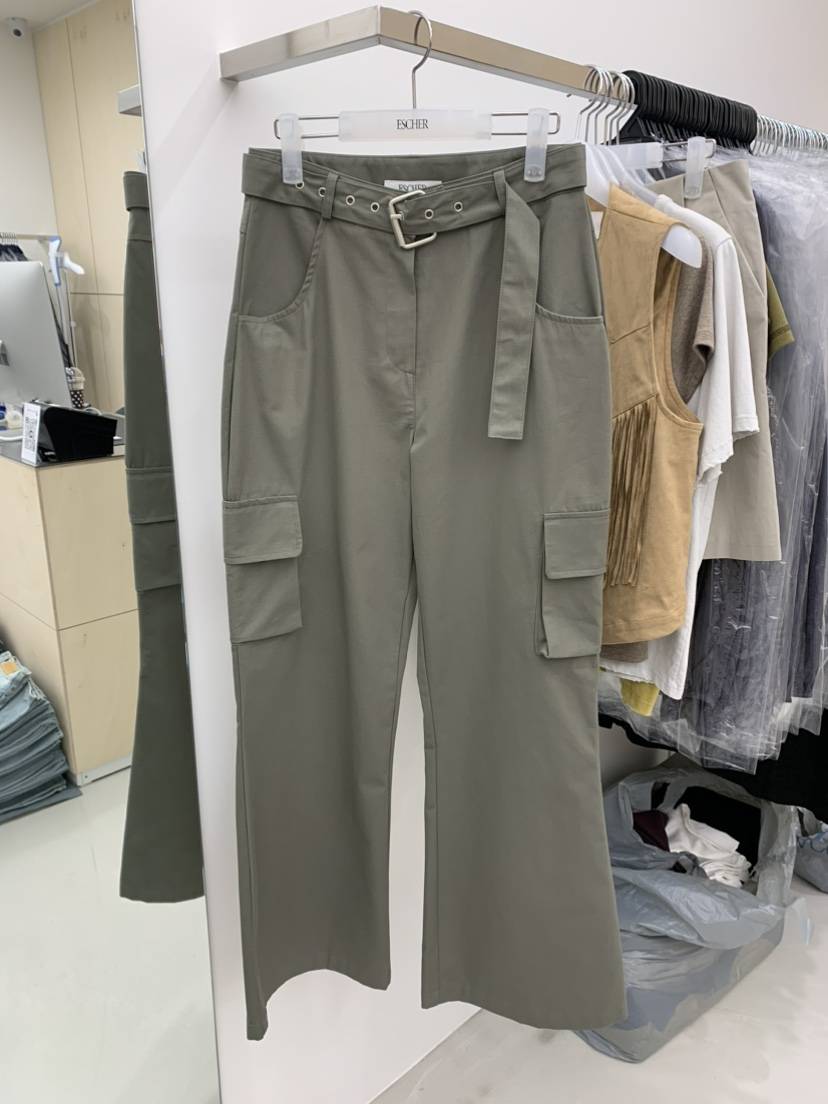 ESCHER東大門㊣直郵女裝新款25秋冬時尚真品推薦休閑褲含腰帶ESCHER休閑褲