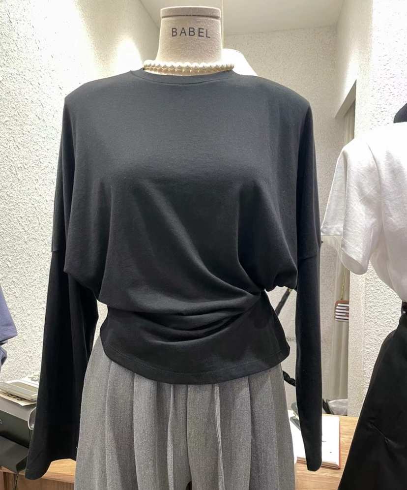 BABEL東大門㊣實拍女士新品真品25秋冬職業熱賣推薦長袖T恤BABEL長袖T恤
