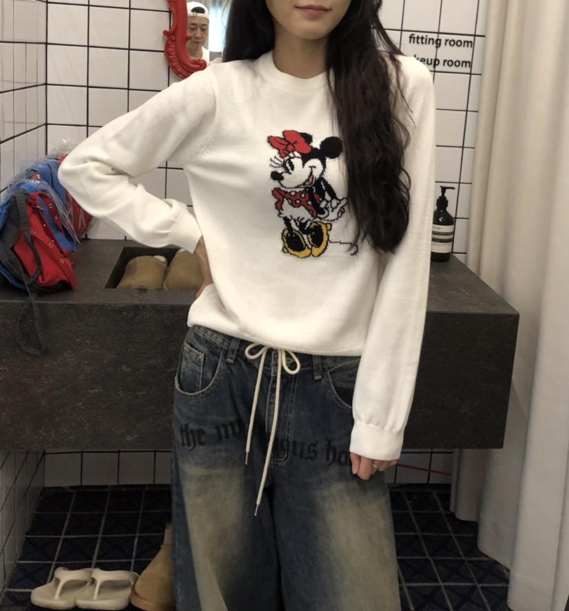 空韓國代購㊣女士新品真品人氣25秋冬休閑熱賣推薦職業針織衫HANNA-A針織衫