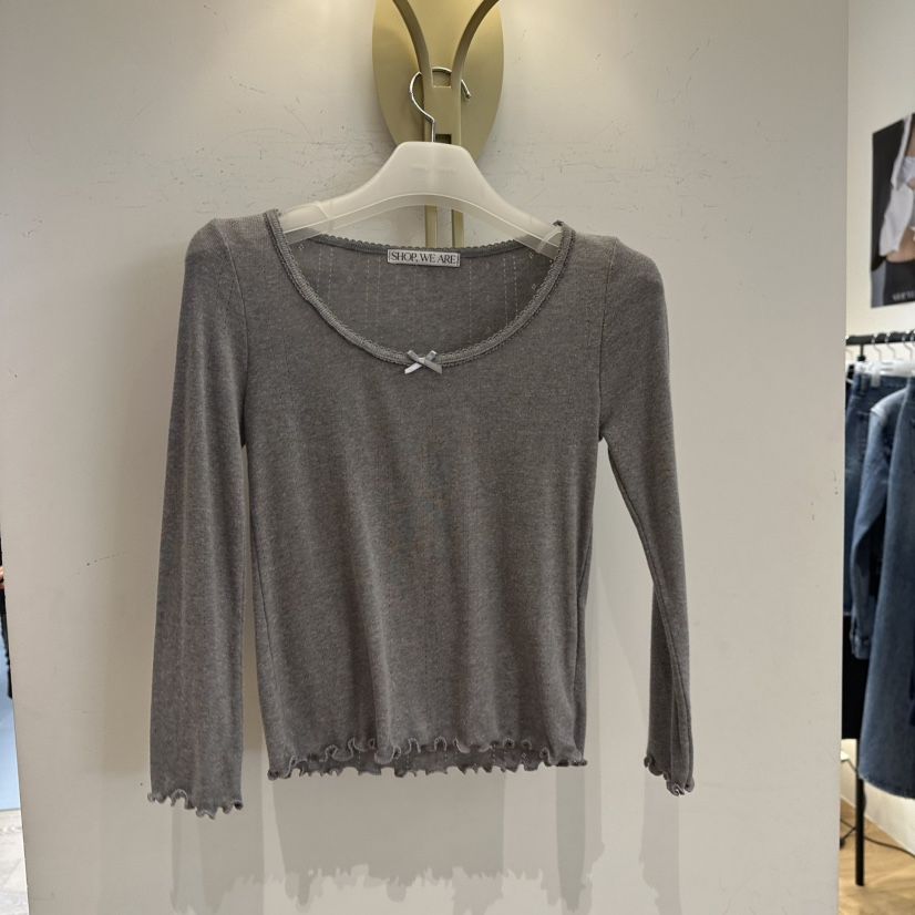 WE ARE/WELOVER韓國代購㊣女士新品時尚職業25秋冬長袖T恤SHOP_WE ARE長袖T恤
