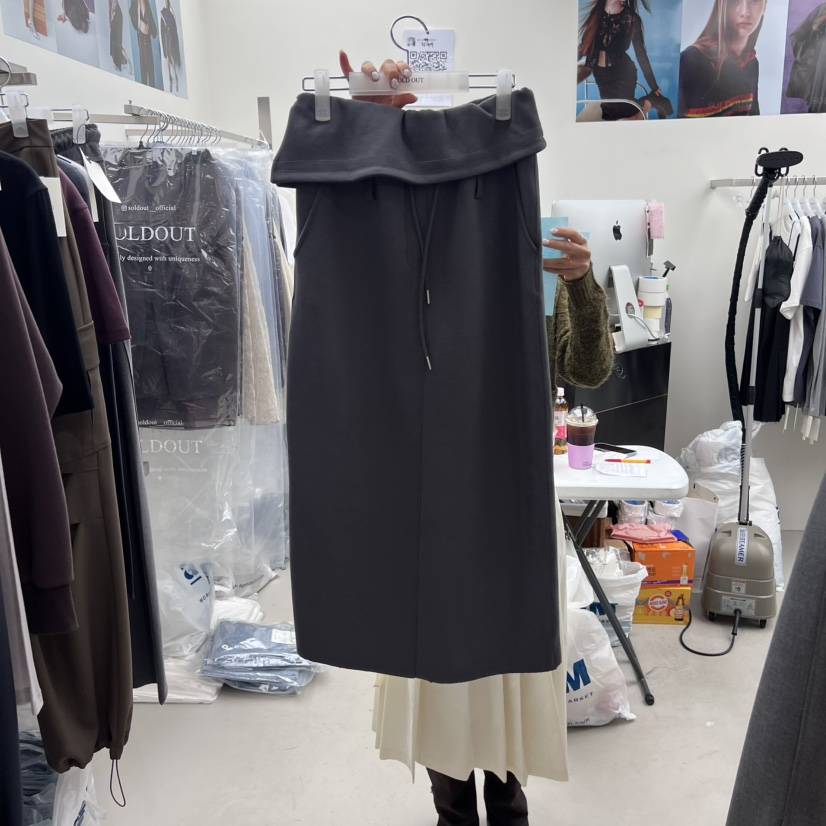 SOLD OUT韓國直郵㊣女士新款休閑25秋冬真品推薦半身裙中短裙SOLD OUT半身裙/中短裙
