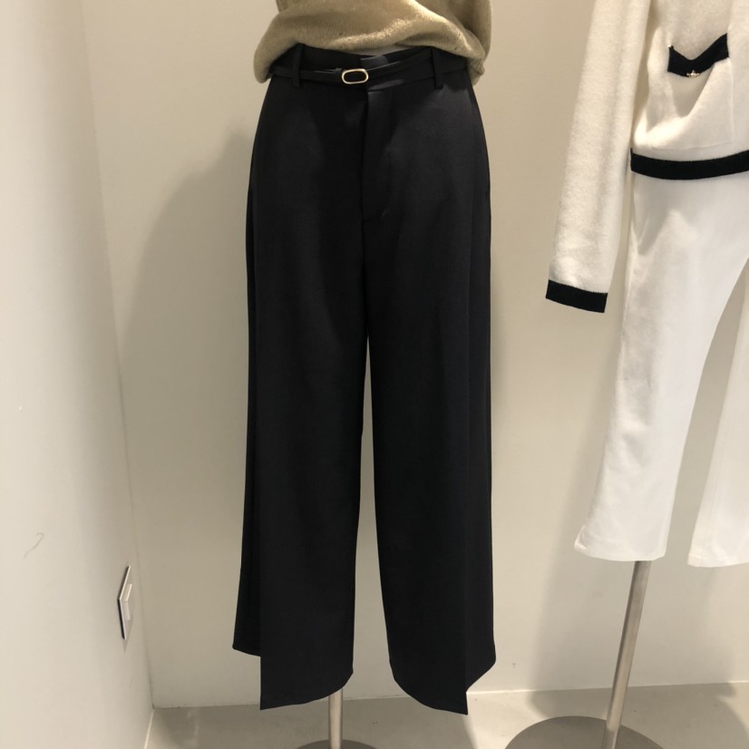 MER東大門㊣直郵女裝新款休閑時尚推薦熱賣職業休閑褲不含腰帶MER/ANGELO BIANCO休閑褲