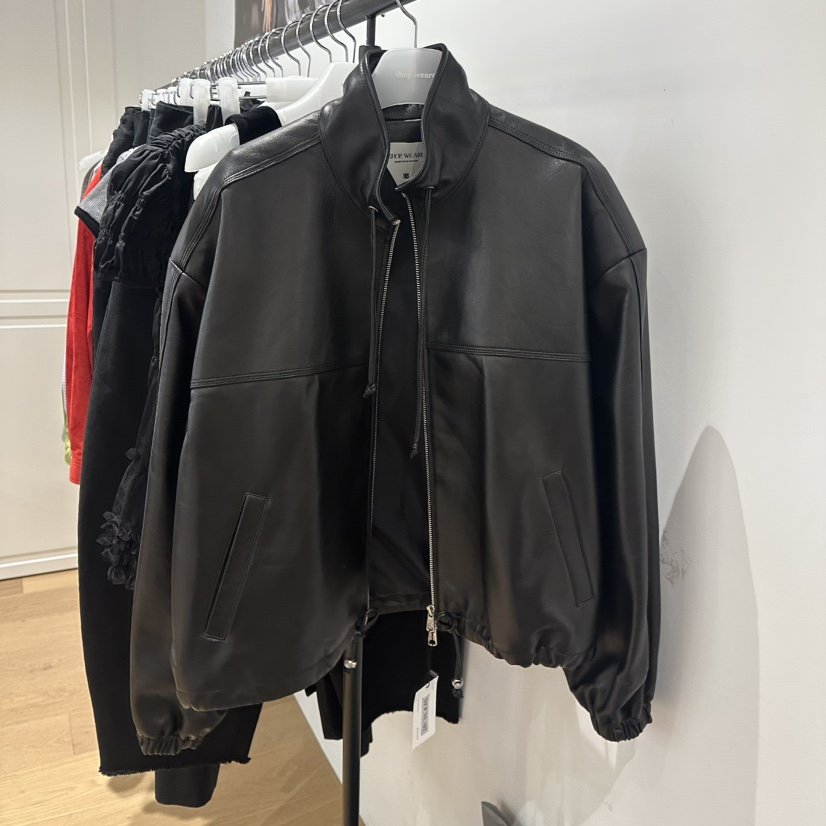 WE ARE/WELOVER韓國代購㊣女裝新款熱賣休閑25秋冬職業皮衣SHOP_WE ARE皮衣