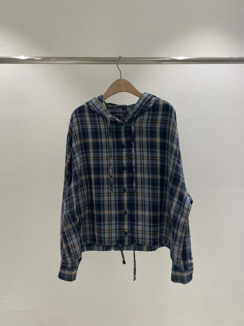 RIPPLE韓國直郵㊣女裝新品時尚職業真品25秋冬襯衫蕾絲衫連帽RIPPLE襯衫/蕾絲衫