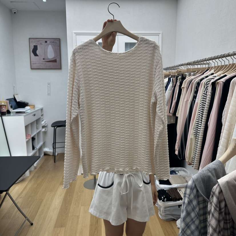RE:FRESH-L東大門㊣實拍女裝新品真品時尚熱賣人氣長袖T恤RE:FRESH長袖T恤