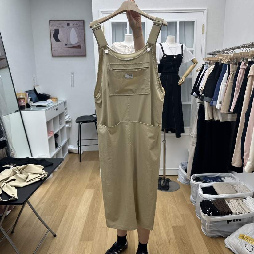 RE:FRESH-L東大門㊣直郵女裝新品25秋冬真品休閑連衣裙口袋RE:FRESH連衣裙