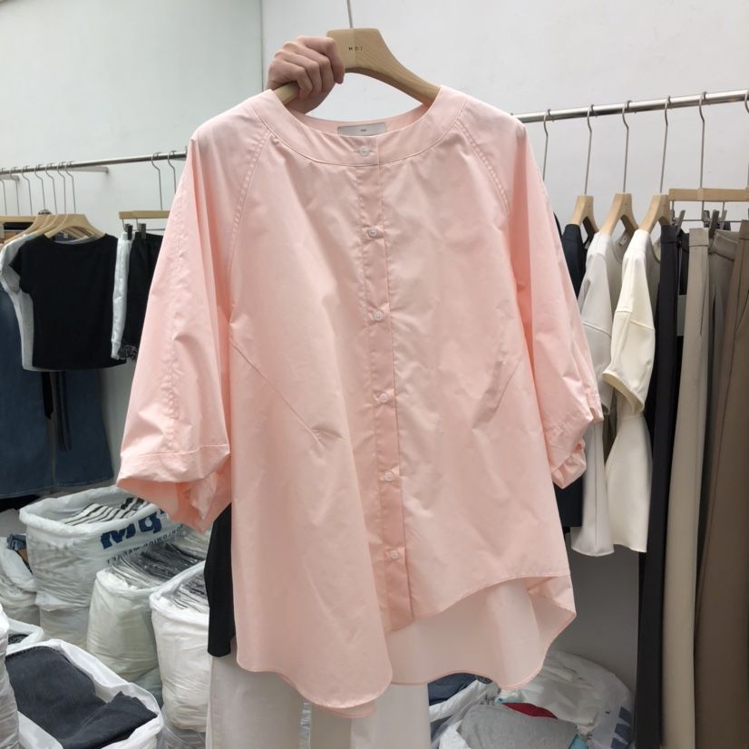 MOI-A東大門㊣直郵女裝新品熱賣休閑職業25秋冬襯衫蕾絲衫MOI-A襯衫/蕾絲衫