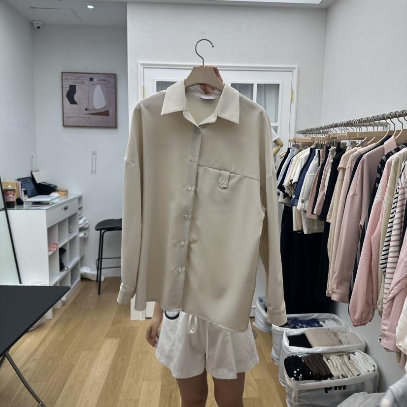 RE:FRESH-L韓國代購㊣女裝新品職業時尚人氣真品襯衫蕾絲衫RE:FRESH襯衫/蕾絲衫