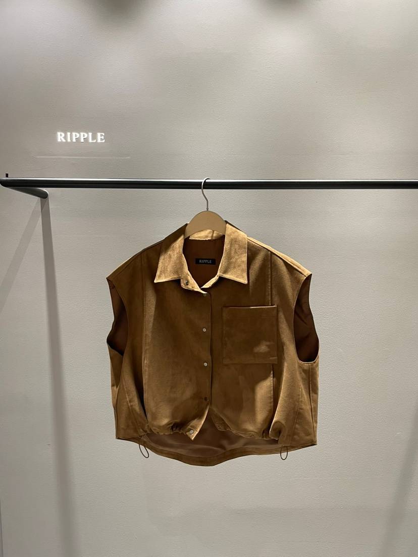 RIPPLE韓國代購㊣女裝新款人氣推薦職業休閑熱賣時尚25秋冬馬甲RIPPLE馬甲