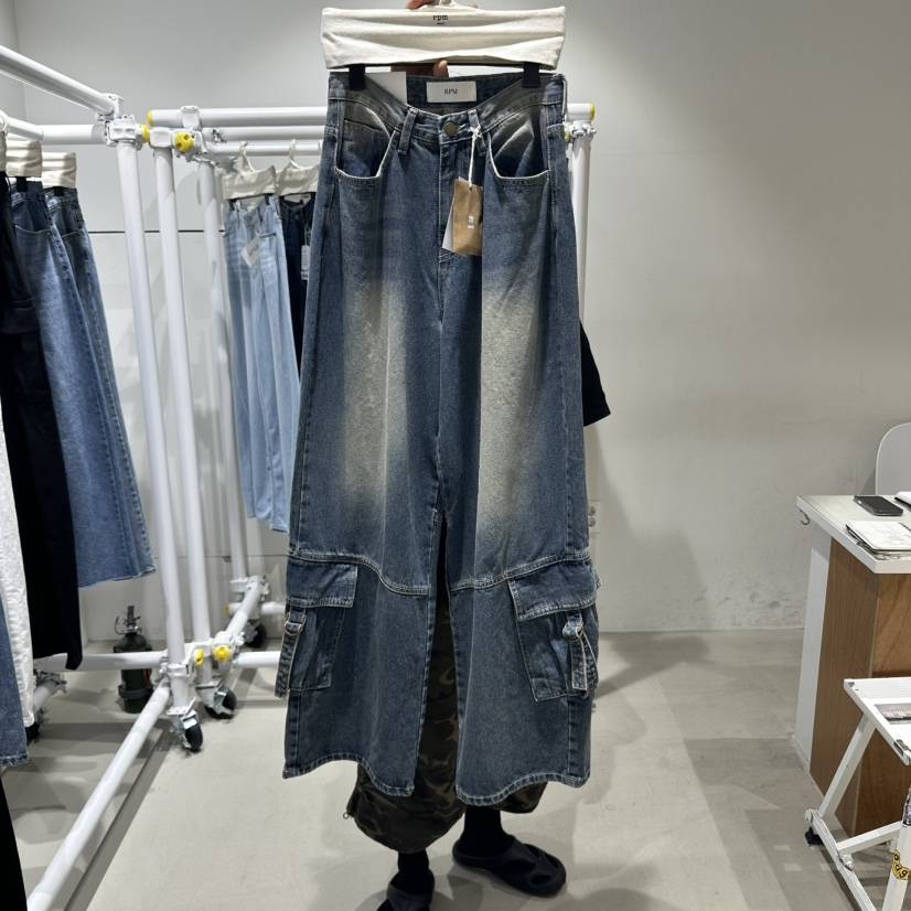RPM韓國代購㊣女士新品25秋冬時尚職業推薦休閑人氣熱賣牛仔褲RPM牛仔褲