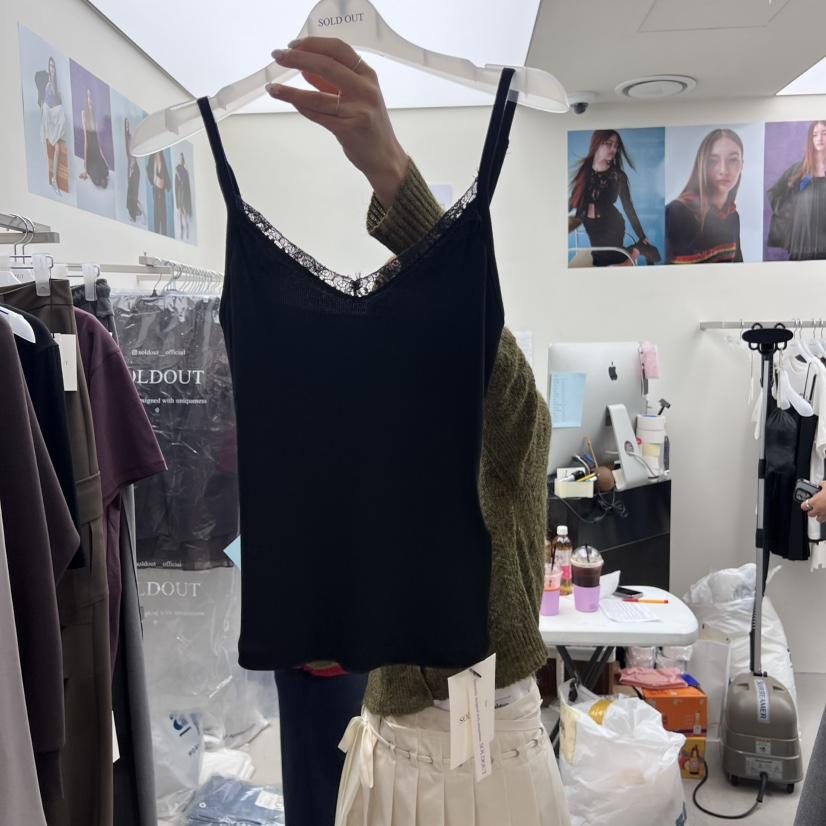 SOLD OUT韓國代購㊣女士新款真品休閑熱賣推薦人氣吊帶背心SOLD OUT吊帶/背心