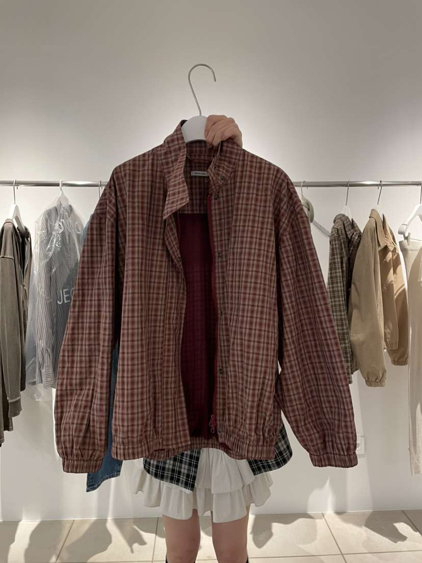 JEONG GAM STUDIOS東大門㊣直郵女裝新品推薦人氣夾克格紋JEONG GAM STUDIOS夾克