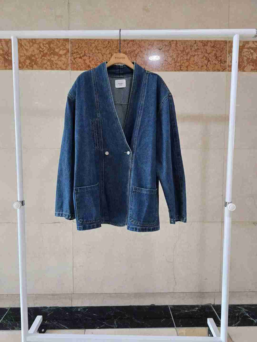 FRANCO3韓國代購㊣女士新品時尚25秋冬人氣職業真品休閑夾克FRANCO3夾克
