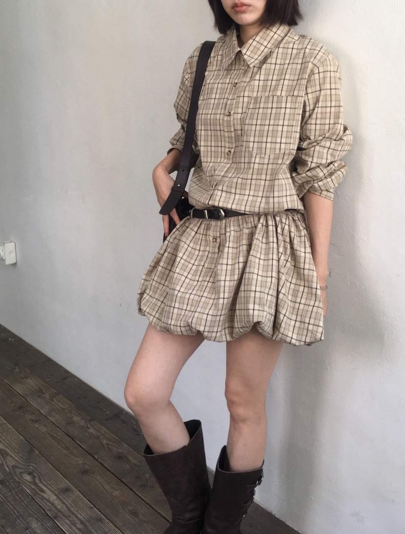 CEDARWOOD東大門㊣代購女士新款熱賣時尚25秋冬連衣裙不含腰帶CEDARWOOD連衣裙