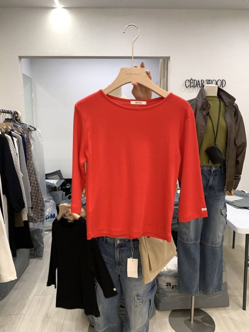 CEDARWOOD東大門㊣實拍女裝新品時尚熱賣人氣25秋冬休閑T恤CEDARWOODT恤