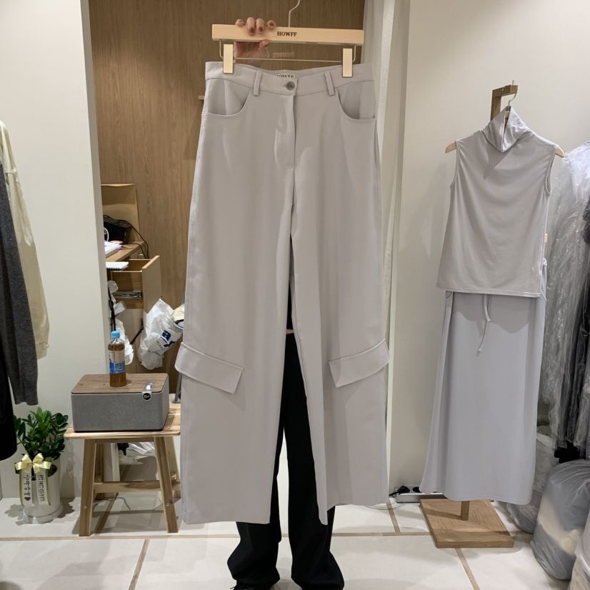 HOWFF東大門㊣實拍女士新品熱賣25秋冬休閑時尚人氣休閑褲口袋HOWFF休閑褲