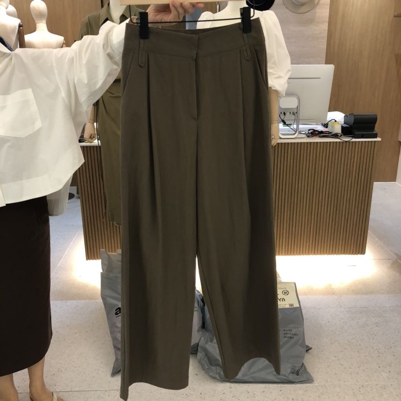 BISHOP韓國直郵㊣女士新款職業推薦熱賣時尚人氣休閑休閑褲BISHOP休閑褲