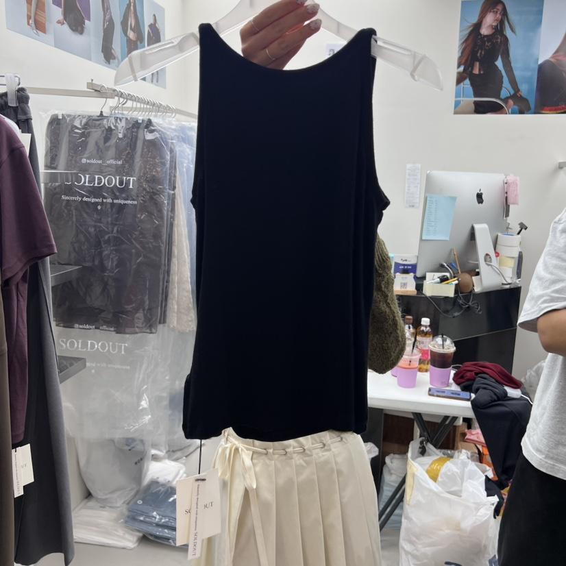 SOLD OUT東大門㊣代購女士新款休閑推薦25秋冬吊帶背心不含內搭SOLD OUT吊帶/背心