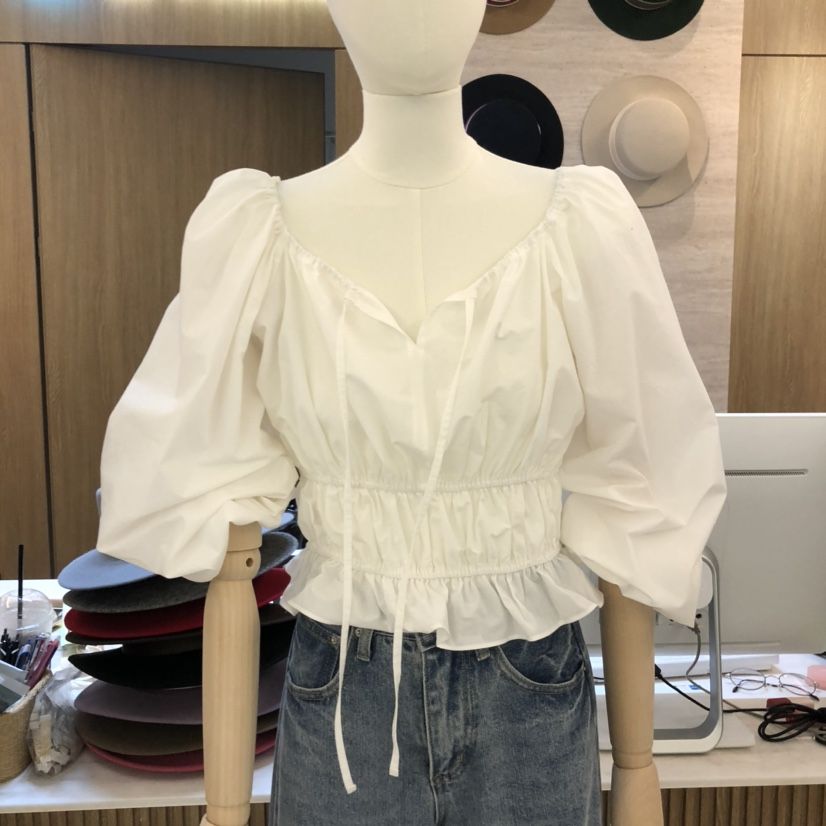 BISHOP東大門㊣實拍女裝新品休閑職業人氣25秋冬襯衫蕾絲衫BISHOP襯衫/蕾絲衫
