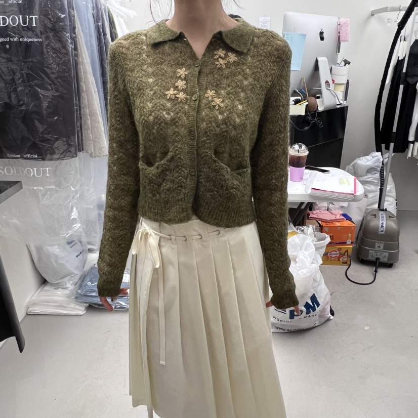 SOLD OUT東大門㊣直郵女裝新品25秋冬真品休閑針織衫羊毛開衫SOLD OUT針織衫