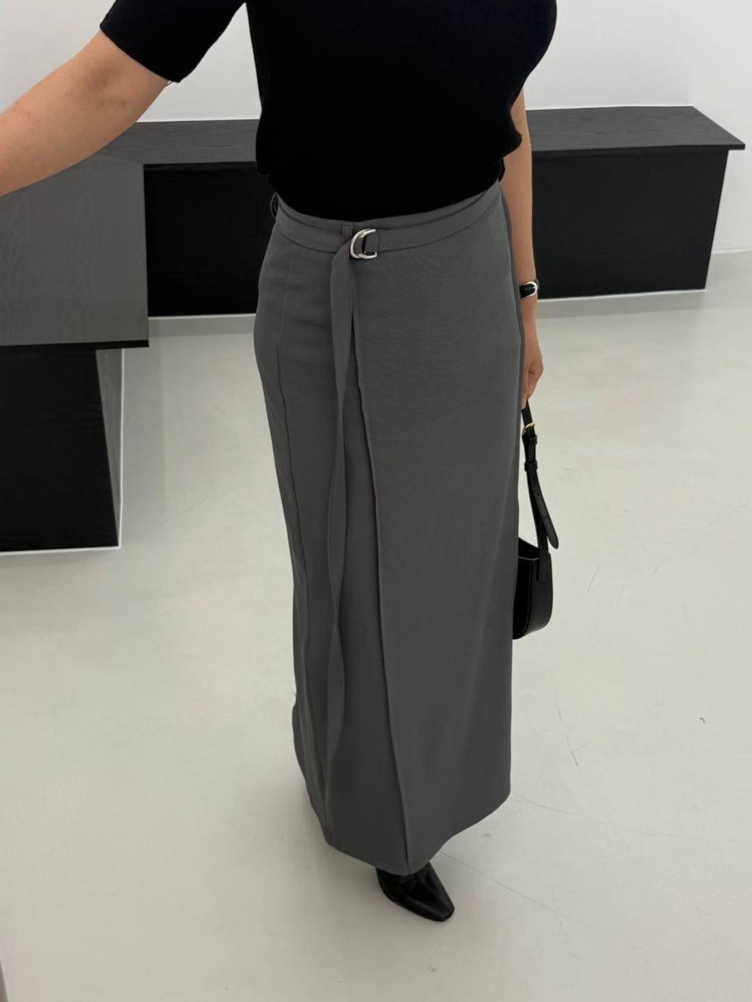 TINT韓國直郵㊣女裝新款時尚職業真品25秋夏長裙含腰帶套裝TINT長裙
