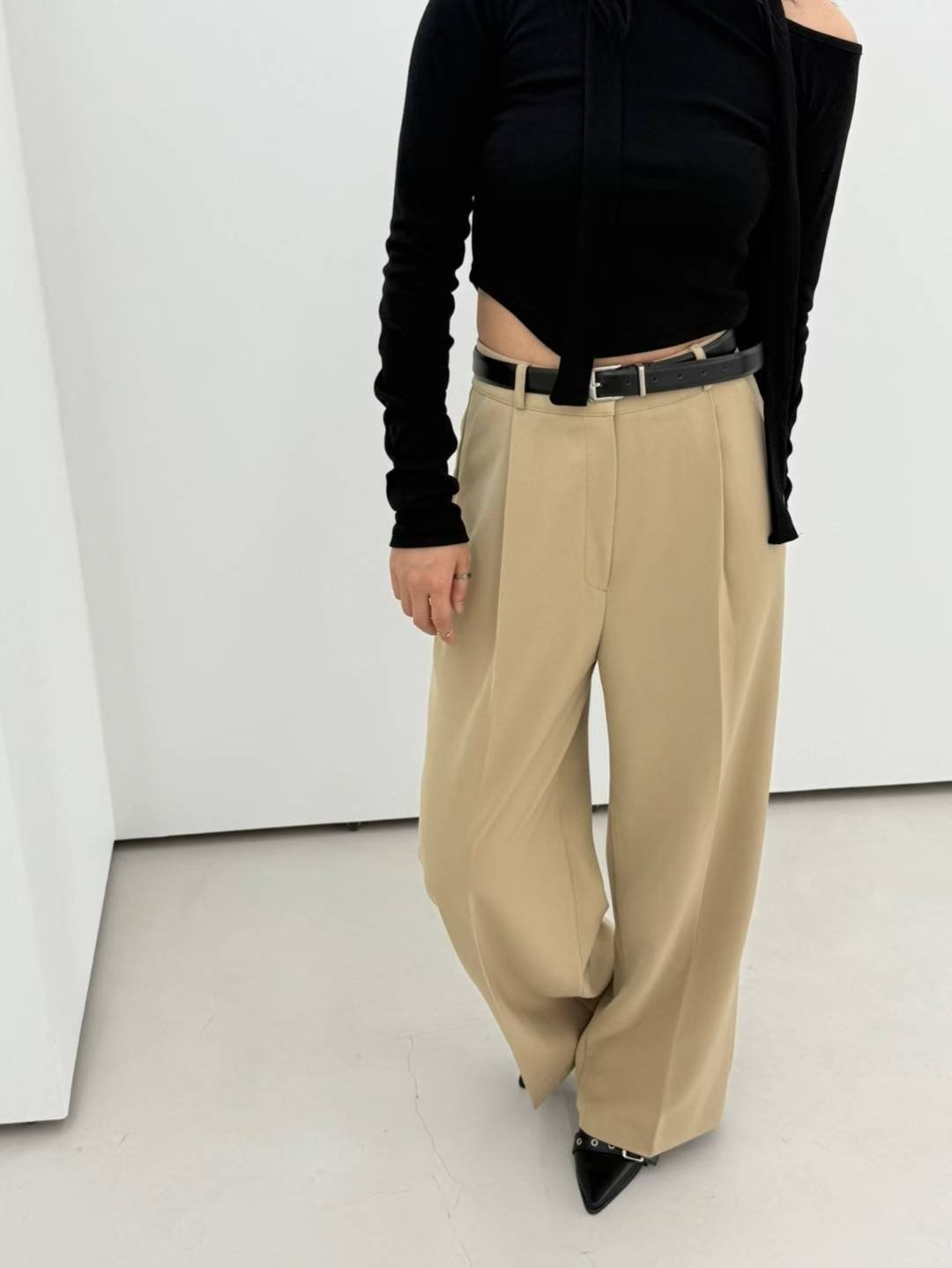 TINT東大門㊣直郵女士新品25秋夏人氣推薦職業休閑褲不含腰帶TINT休閑褲